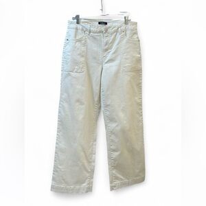 D Jeans Beige Wide-Leg Utility Pants | Size 14 Workwear Trousers